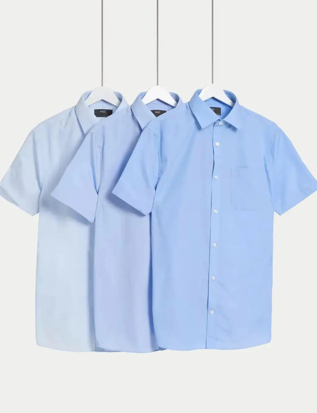 3pk Regular Fit Easy Iron Short Sleeve Shirts