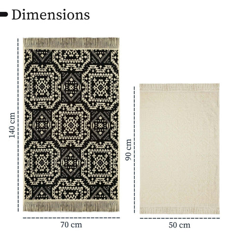 OLIVIA ROCCO 4 Piece Moroccan Towel Set - 100% Cotton, 500GSM, High Absorbency, Quick Drying, Soft Hand And Bath Towels, Elegant Bathroom Decor