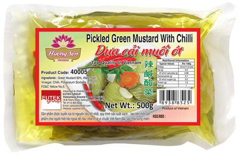 HUONG SEN Pickled Green Mustard With Chili 500g