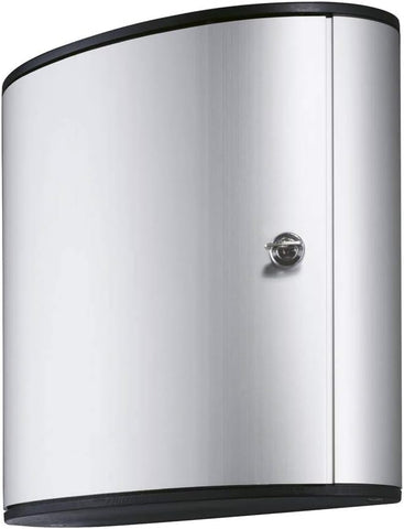 Durable Key Safe Box 54 - Wall Mounted Lockable Cabinet - Holds up to 54 Key Clips - Includes Secure Lock - Aluminium and Includes 6 Key Clips