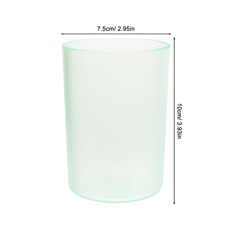 Cabilock Clear Toothbrush Cup Plastic Toothbrush Mug for Bathroom Transparent Tumbler for Mouthwash Water Mug for Bathroom Use Smooth Edges 2.95 X