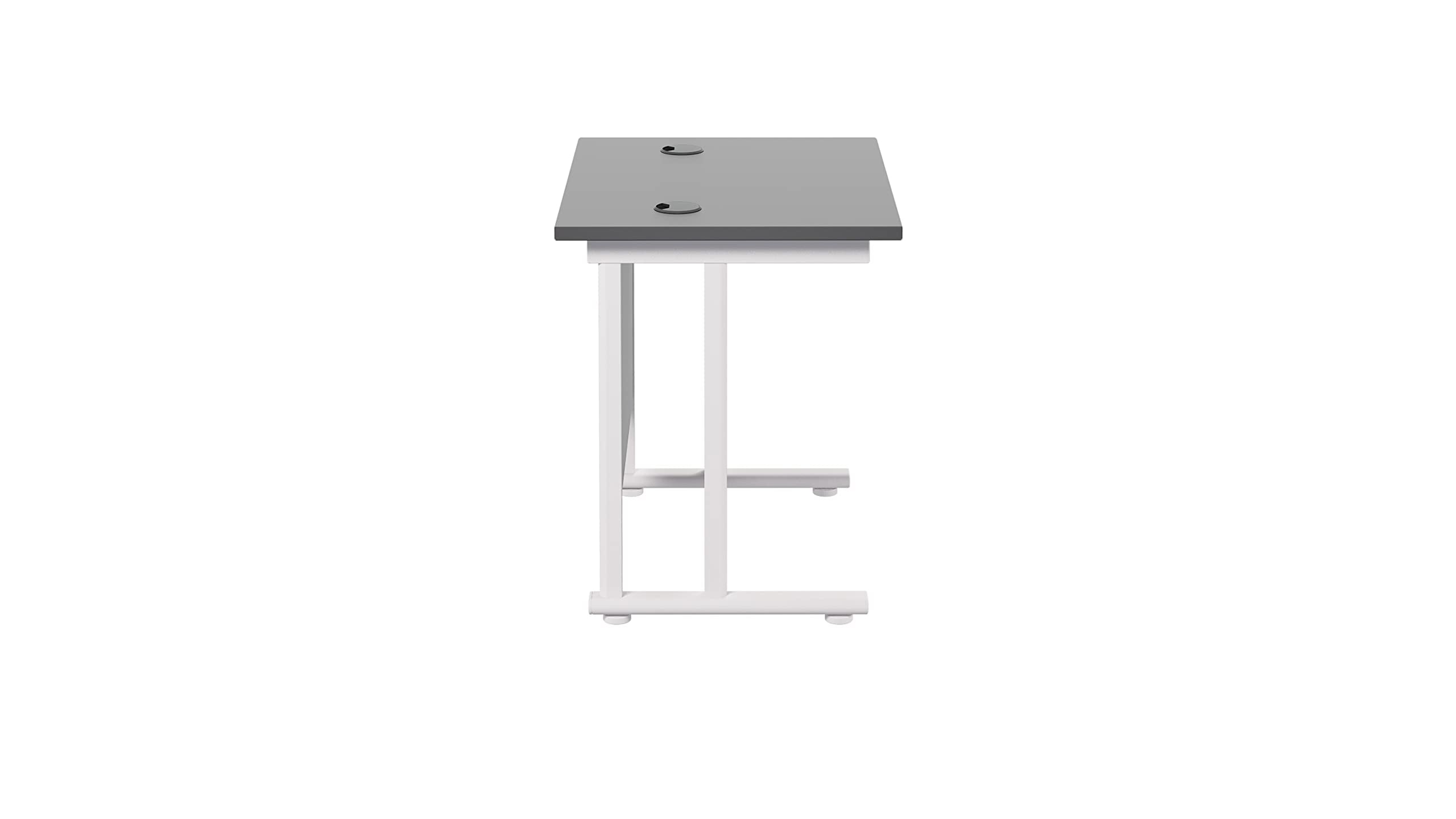 Office Hippo Heavy Duty Rectangular Cantilever Office Desk, Home Office Desk, Office Table, Integrated Cable Ports, PC Desk For Office or Home