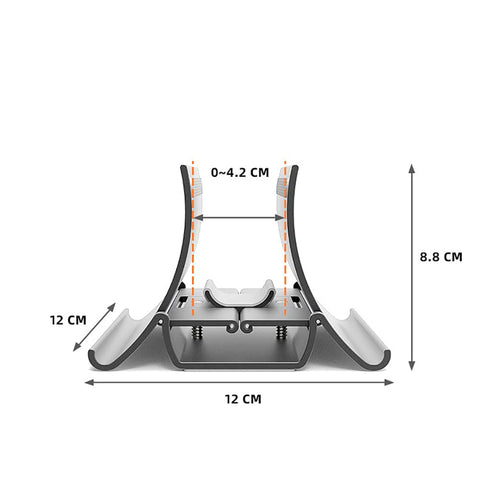 VOANZO Vertical Laptop Stand Gravity Notebook Holder Desktop Space Saving Laptop Stand Dock for All Laptop Models （up to 17.3"）