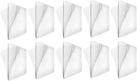 10Pcs Transparent Wall Mounted Replacement Sticky Pads for Kitchen Bathroom Shower Caddy Organizer Rack Holder Nail Free Adhesive Hooks Bathroom