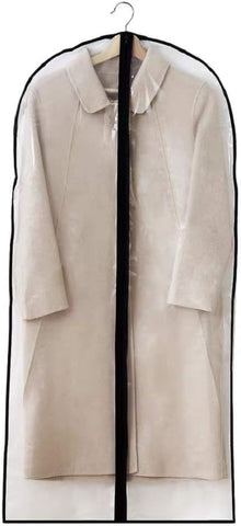 Moth Proof Clothes Covers, Waterproof Dustproof Garment Bags with Zip PEVA Translucent Garment Covers Bags, used for Storing Long Clothes, Dresses