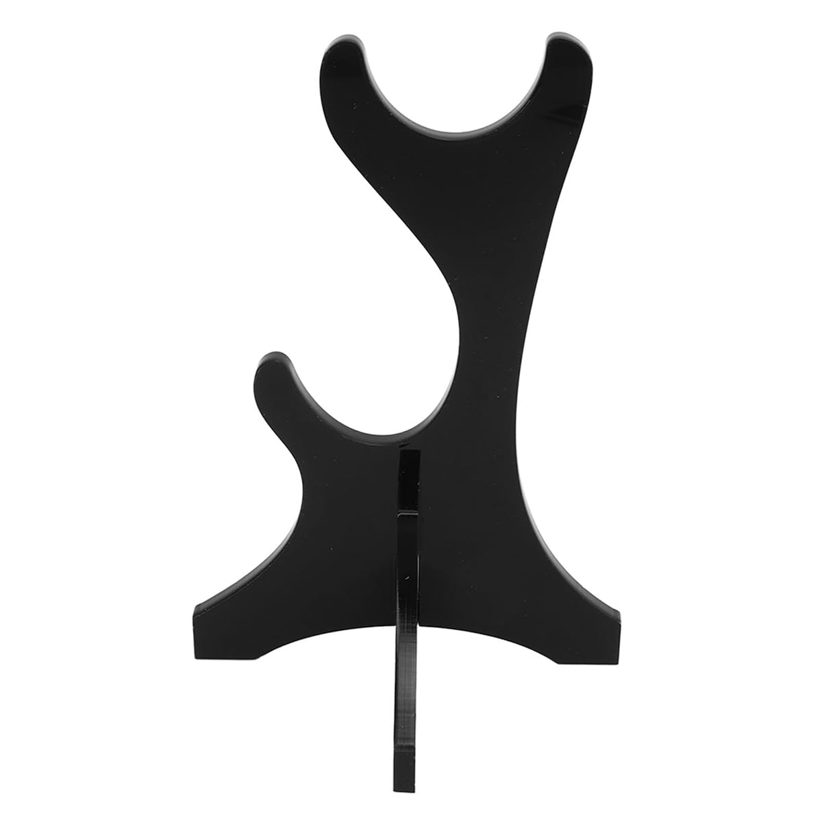 VOANZO 2pcs Acrylic Stands Stylish Black Display Hooks for Home Living Room and Wand Showcases