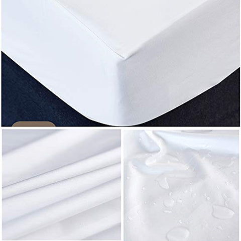 Waterproof Mattress Protector 80x200 cm Waterproof Breathable Mattress Cover with Elastic Band Fitted Sheet, 30 cm Deep (80x200cm)
