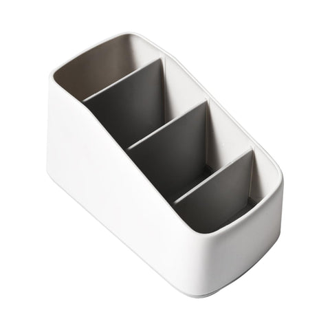 CHILDWEET Multi-Grid Remote Control Storage Box Desktop Storage Basket for Sofa Remote Control Holder Cosmetics Organizer Office Bedroom Bathroom