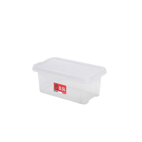 Sundis View Box, 60L Clear Plastic Storage Box with Lid, Stackable and Stackable, Multi-Use Ideal for Storing Toys, Clothes and Documents