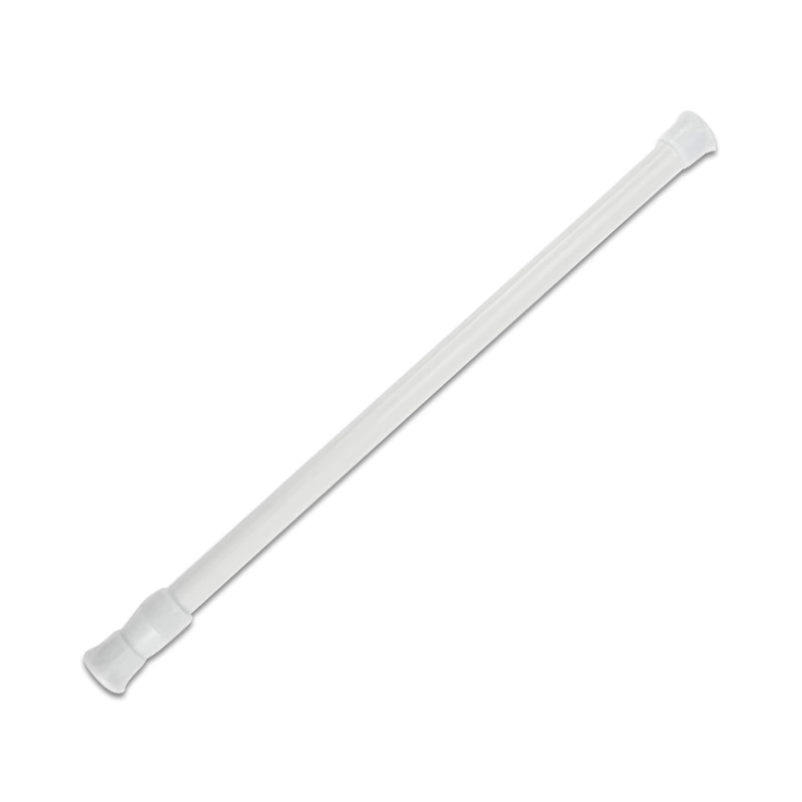 30-50cm Extendable White Net Curtain Rod for Cupboards and Windows