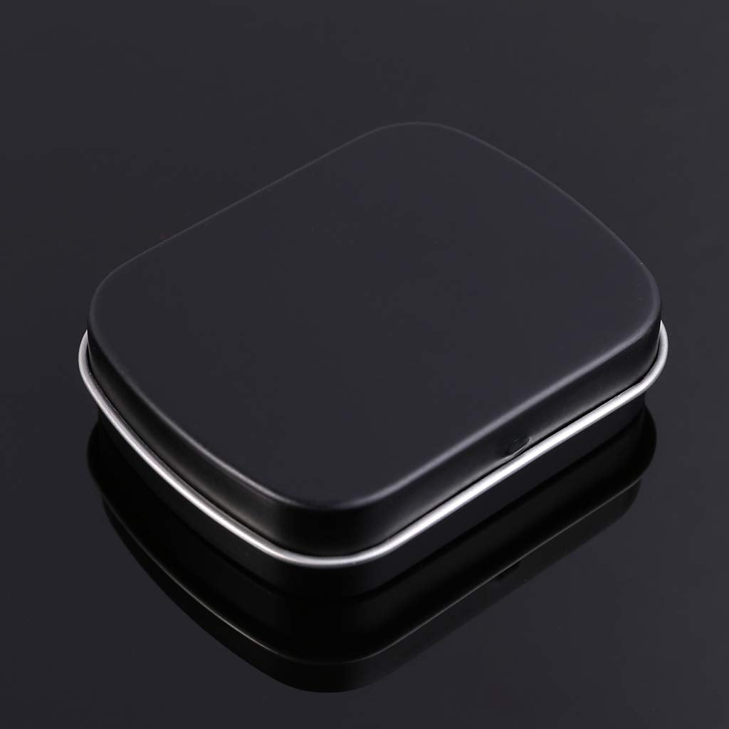 BYUTFA Chewing Gum Box Tinplate Storage Box with Lid Rectangular Empty Flip for Case Organizer Container for Storing Nail Beads Manicu