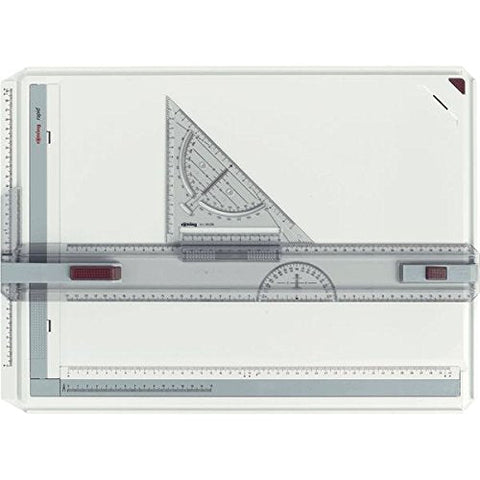 rOtring Rapid Drawing Board | A3 Size Drawing Table | Multifunction with Adjustable Ruler/Guidelines, Protractor and More