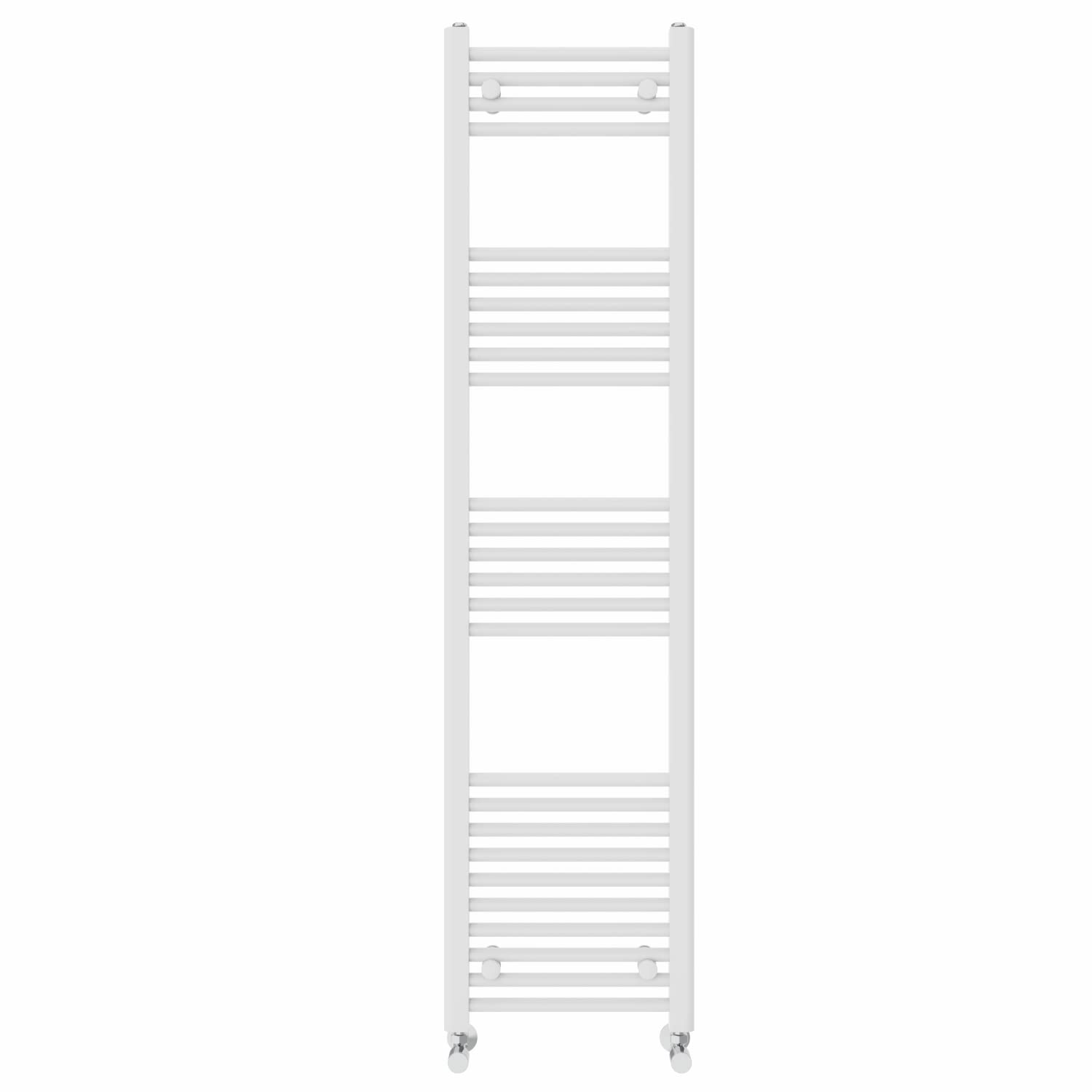 NRG White Heated Towel Rail Straight Designer Bathroom Radiator, 1600×400mm