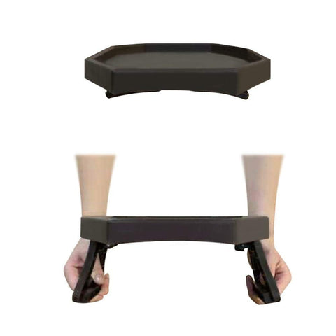 Clip-On Side Table for Sofa Armrest, Couch Tray for Drinks & Snacks(Cherry)