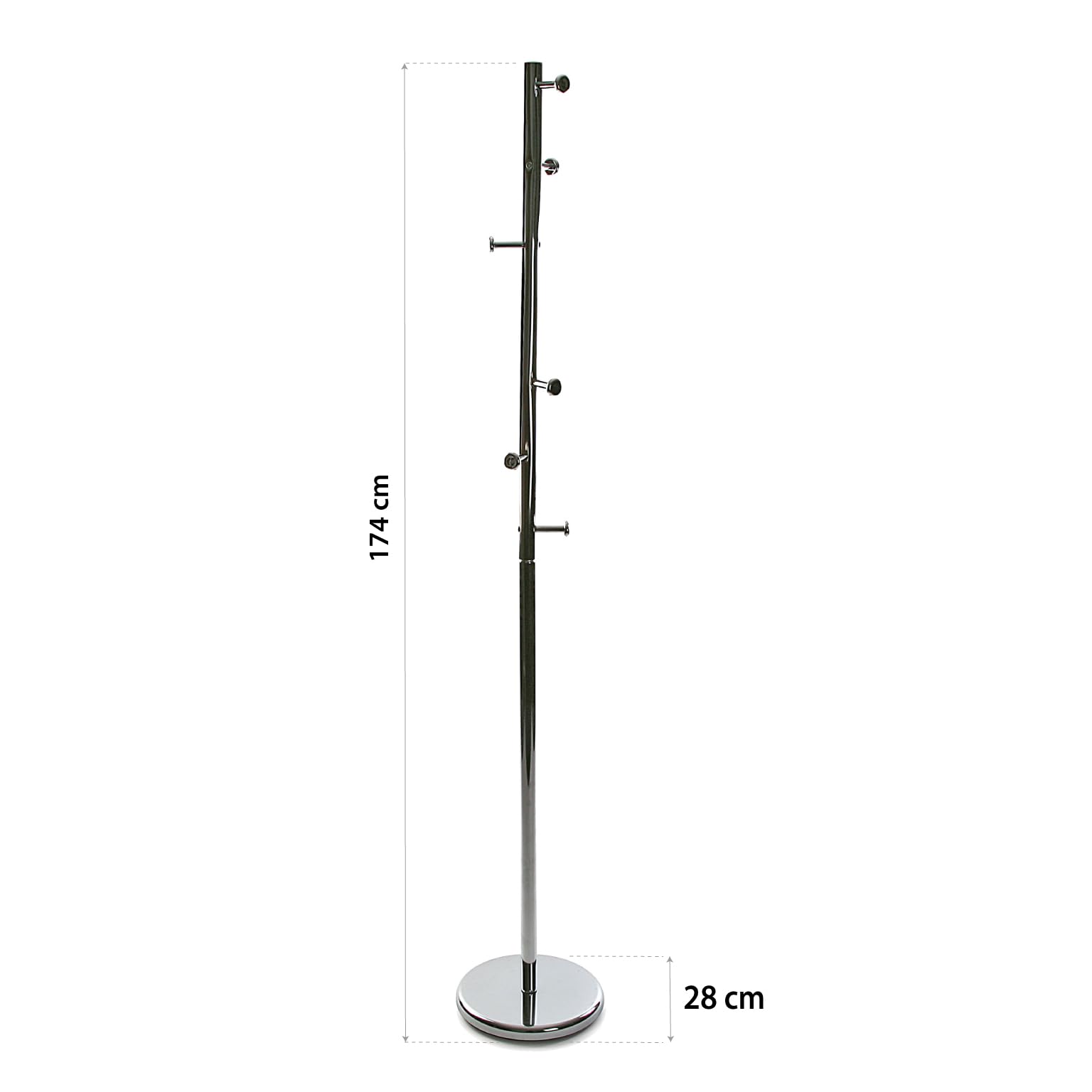 Versa 187904 - Coat Stand dark silver