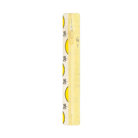Opti S40-20-00638 Zipper, 100% Polyester, 00638 Yellow, 20 cm