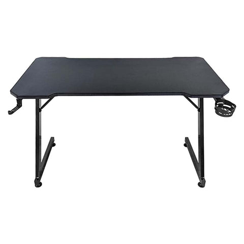 Subsonic - Gaming desk 120 x 60 cm, gamer desk with ergonomic carbon fibre top fully covered with XXL mouse pad, cup holder and gaming headset holder