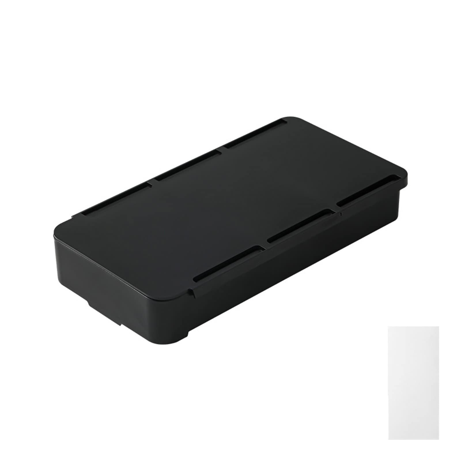 YANGLY Invisible Drawer Storage Box with Lid Pull Out Under Desk Mini Drawer