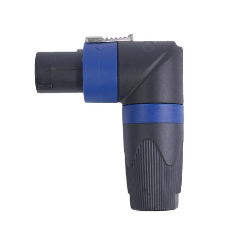 VOANZO 90° Angle NL4FC Speakon Au-dio Connector, 4 Pin Right Angle Adapter for High Power Speaker, Twist Lock Connector for NL4FC, NL4FX, NLT4X