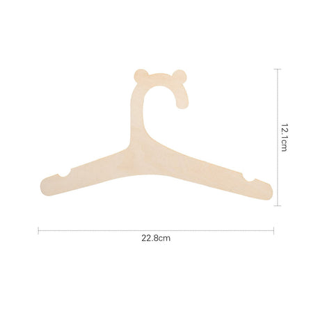 9 Inch Wooden Baby Hangers, 20 Packs Wood Newborn Baby Girl Boy Hangers For Nursery Cute Kids Toddlers Children Infant for Closet Coat Pants Clothing