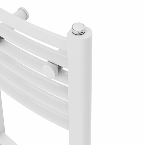 NRG White Heated Towel Rail Curved Designer Bathroom Radiator - 1800×500mm