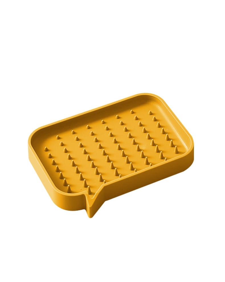 3Cboutique Silicone Self Draining Soap Dish, Bar Soap Holder Storage Tray for Bathroom Shower, Soap Dish, Sponges…