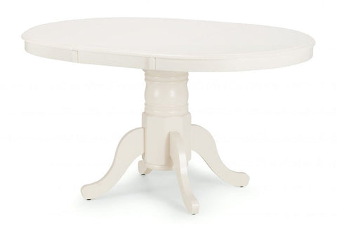 Julian Bowen Stanmore Extending Dining Table, Ivory - H75xW138xD100cm