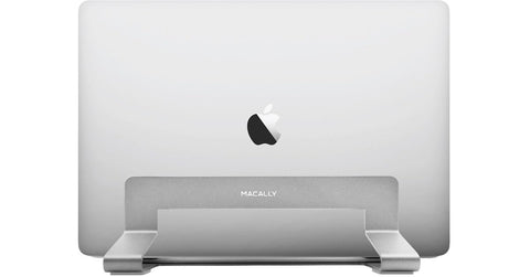 Macally Universal Vertical Laptop Stand 13"-17" - Aluminium Silver