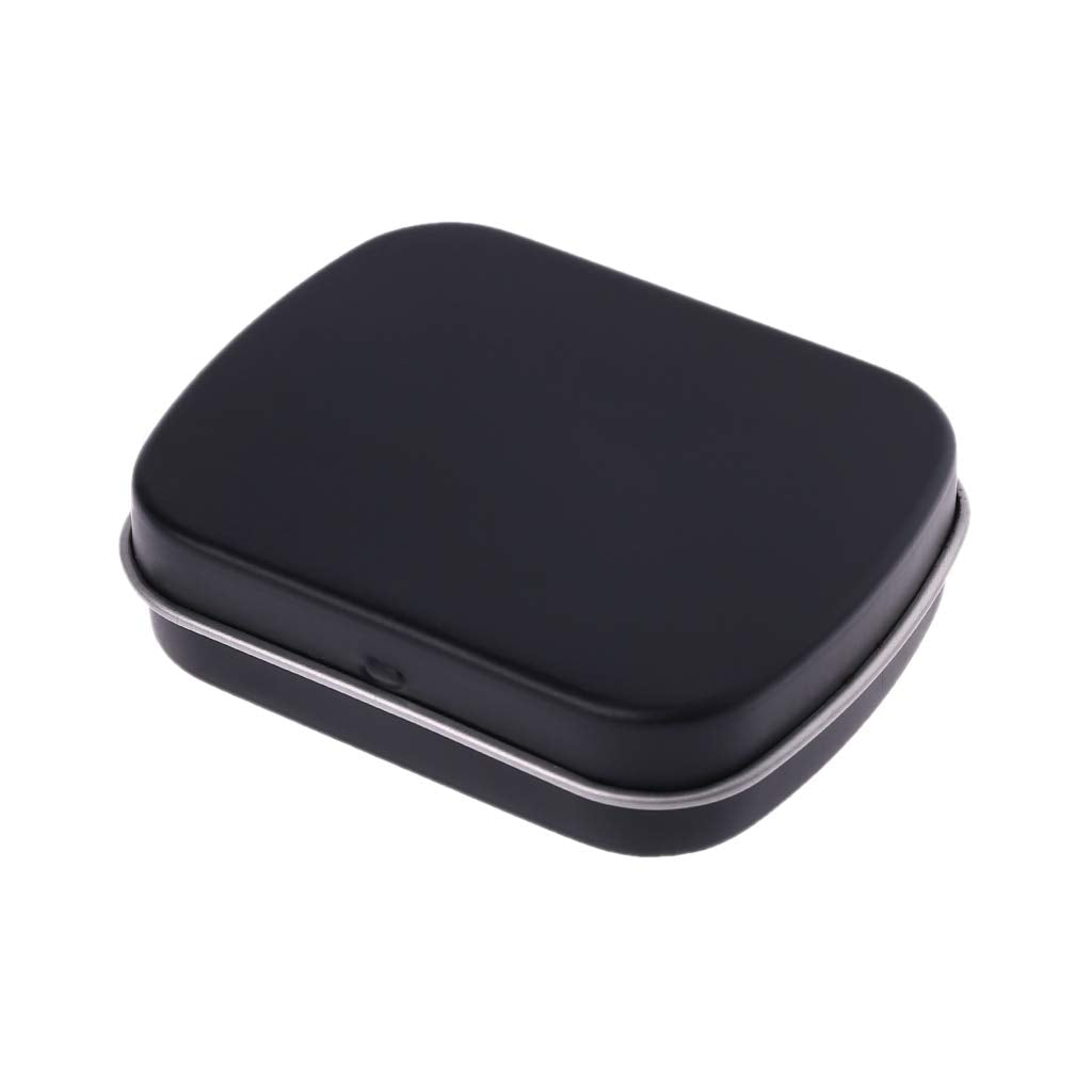 BYUTFA Chewing Gum Box Tinplate Storage Box with Lid Rectangular Empty Flip for Case Organizer Container for Storing Nail Beads Manicu