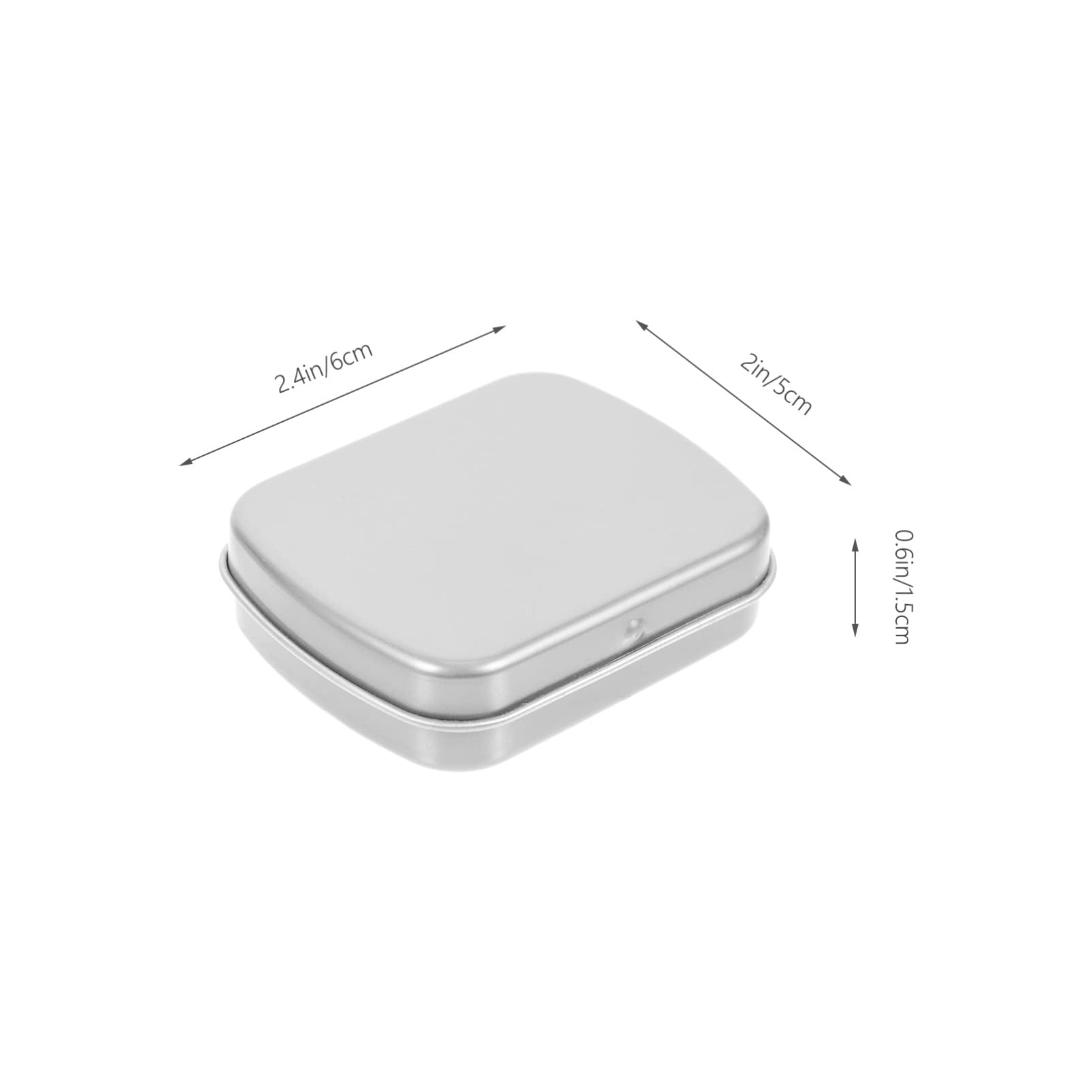 jojofuny 10 pcs Small Tin Box with Lid Iron Storage Boxes Tin Container for Candy Pills Earrings Jewellery and Crafts Portable Sample Case Small