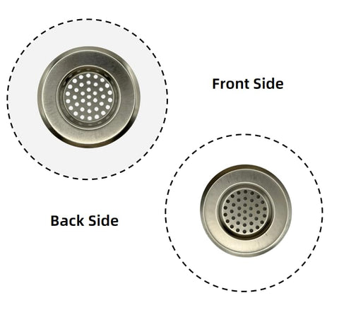 TO EVERYWHERE Stainless Steel Kitchen Sink Strainer Plug, Standard Strainer Drain Protector Hair/Food Catcher for Bathroom, Kitchen, Shower
