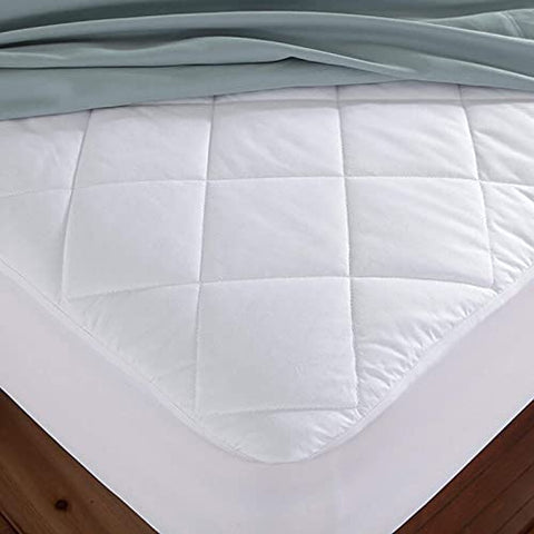 Cotton Mattress Protector, Hypoallergenic Bed Protector, Elastic Bands, Breathable and Comfortable Stretchy Mattress Cover
