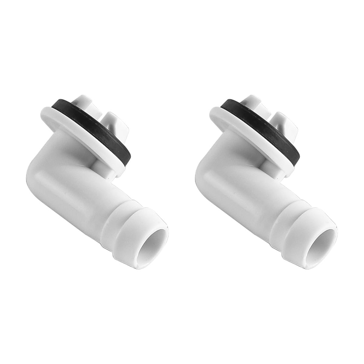 VOANZO 5 Pcs 15mm Air Conditioning Water Outlet Nozzle Air Conditioning Drain Hose Connector Elbow With Rubber Ring
