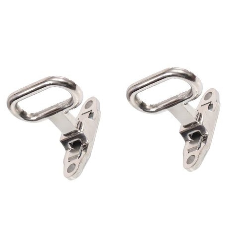 Riloer Foldable Footrest Folding Stirrups Stainless Steel Footrest Stainless Steel Folding Step Grab Handle for RV Truck Bus Trailer Van Camper