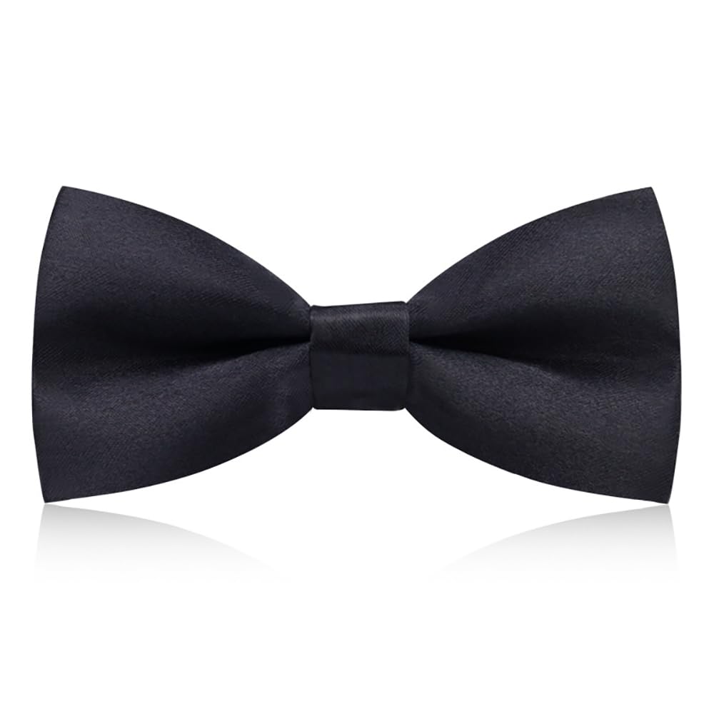 Yowlens Men's Bow Tie Classic Black Bow Tie for Men Adjustable Formal Neck Bowtie for Parties, Wedding