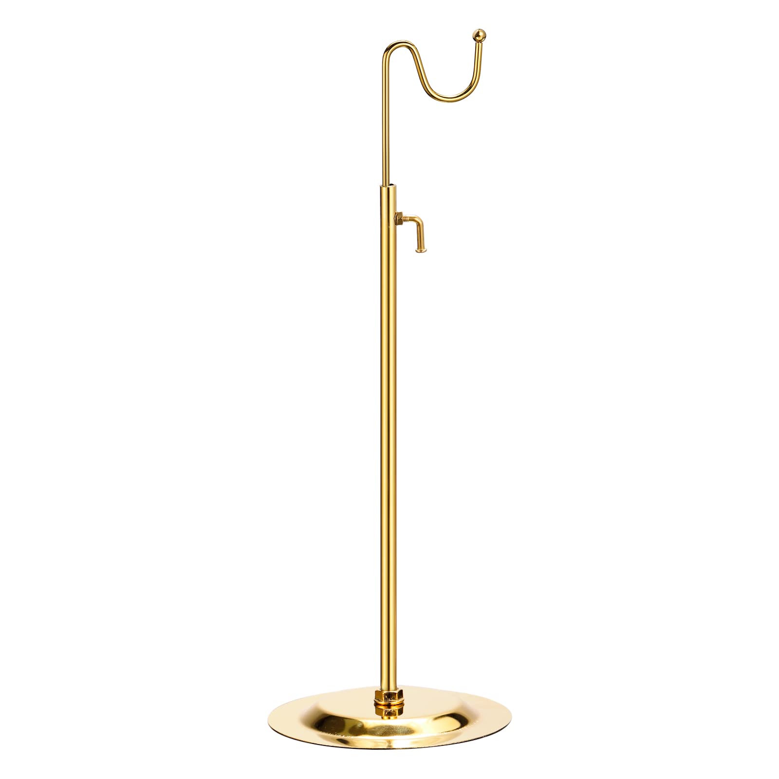 sourcing map Purse Display Stand Adjustable Tabletop Single Hook Handbag Rack Stainless Steel Bag Holder for Retail Boutique Store - Gold