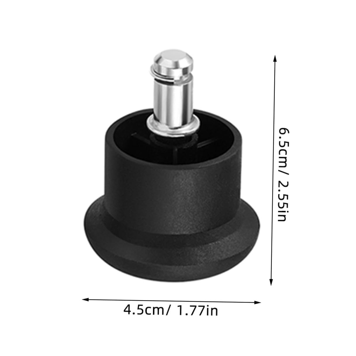 CAXUSD 10 Pack Office Chair Stopper Chair Glide Replacement Caster Stopper for Swivel Chairs Furniture Leg Plugs for Hard Floor Protection Noise