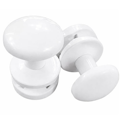 Set of 2 White Towel Rail Hooks for Radiator Towel Dryer - Pair of Hooks (White)