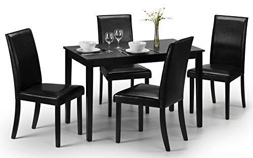 Julian Bowen Set Of 2 Hudson Dining Chairs - Black