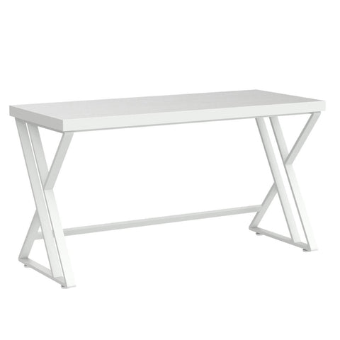 LVB Computer Desk Gaming Office Table long Desks for Home 140cm White Oak