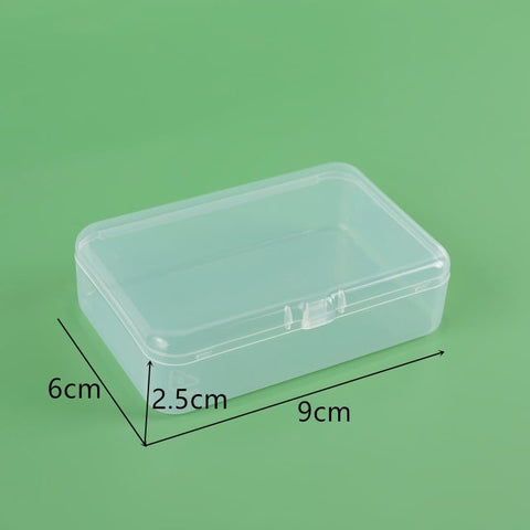 Wanyidaxing 10-pack of small clear plastic storage containers, small plastic containers with lids, jewelry, crafts, hardware