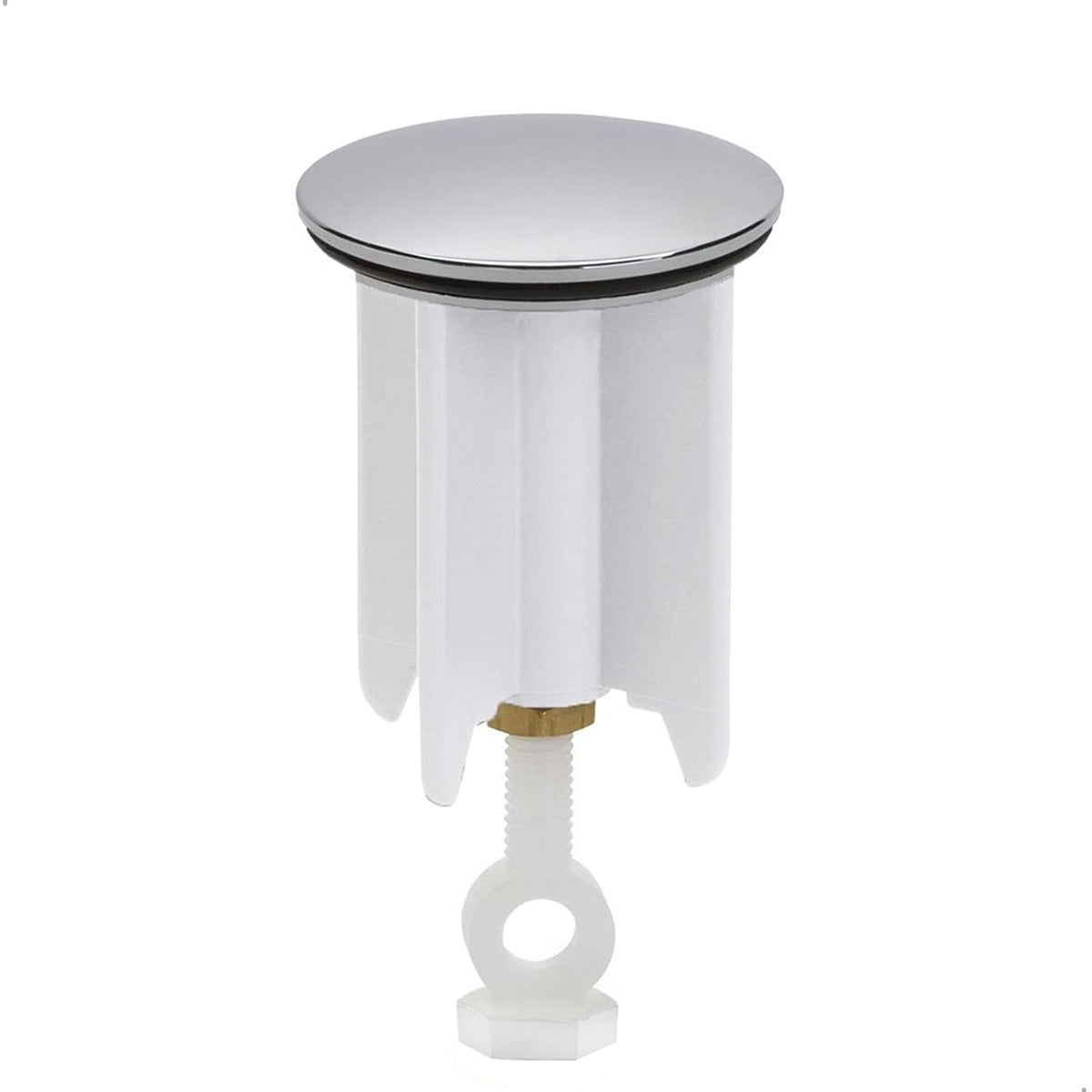 fuxunamz Universal 40mm Pop-Up Plug Replacement, Height Adjustable, Brass, Rubber, Plastic, Rust Proof, Seal, Bathroom, House Sinks, Bidets