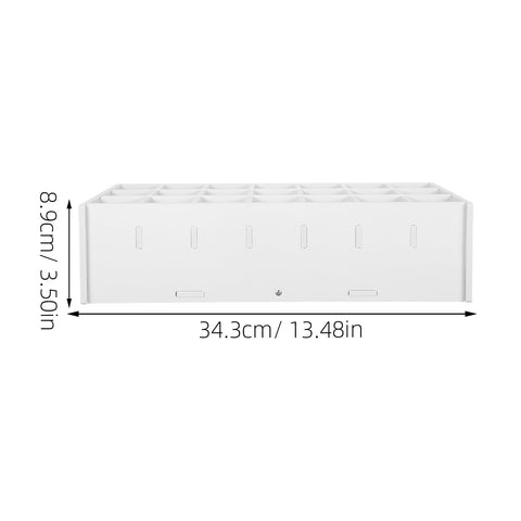 Holibanna Paint Organiser 21-Slot Paint Bottle Storage Rack Desktop Pigment Bottle Holder for Paints Inks and Watercolours 13.50 X 6.30 X 3.50 in