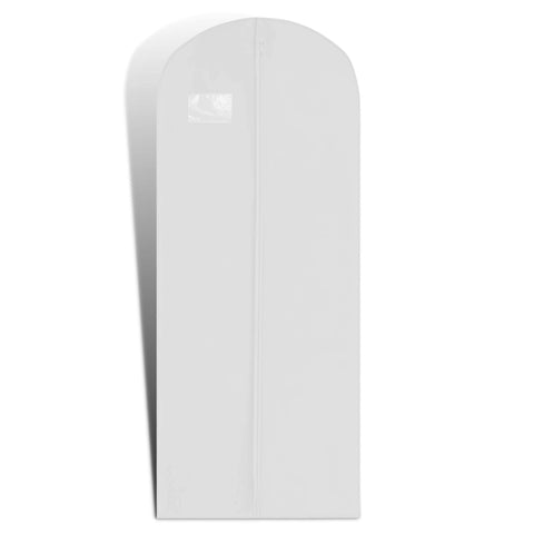 Hoesh UK Women White 72 Inches Breathable Bridesmaids Long Zip Wedding Gown Dress Travel Storage Garment Cover Bag