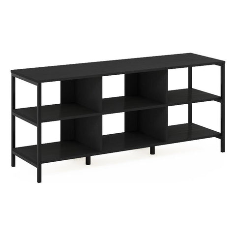 Furinno Camnus Modern Living TV Stand for TVs up to 60 Inch, Americano/Black