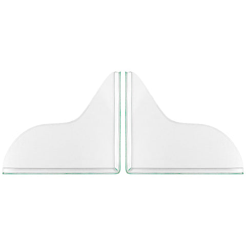 ANCLLO 2Pcs Shower Splash Guard Self- Adhesive Transparent Shower Water Guard Bath Corner Water Splash Guard to Keep Water in Shower for Washbasin