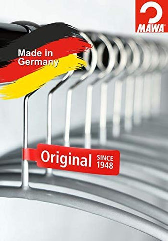 MAWA Hanger for Trousers, KH, Set of 10, Hangers for Clothes, Space Saving and Non-Slip, Perfect for Jeans, Fabric and Suit Pants