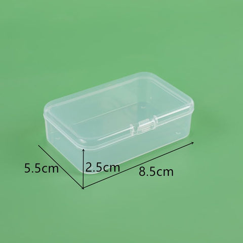 Wanyidaxing 10-pack of small clear plastic storage containers, small plastic containers with lids, jewelry, crafts, hardware