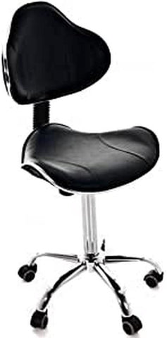 QUIRUMED Ergonomic stool with gas lift and 5 wheels. Black
