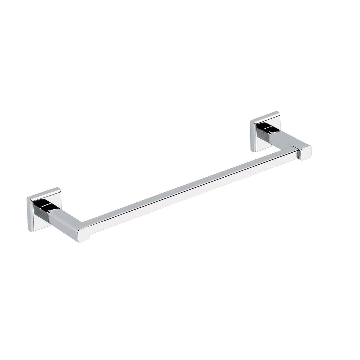 GEDY | Colorado Bathroom Towel Holder in Stainless Steel and Cromall, Towel Rail Fixable with Screws or Glue, Weight Supported 7 kg, Chrome